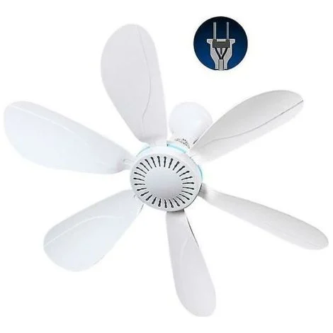 Ventilatore da soffitto da 42,5 cm – 10 W – AC 220 V – Interruttore On/Off – Risparmio energetico – Ultra silenzioso per uso interno/esterno