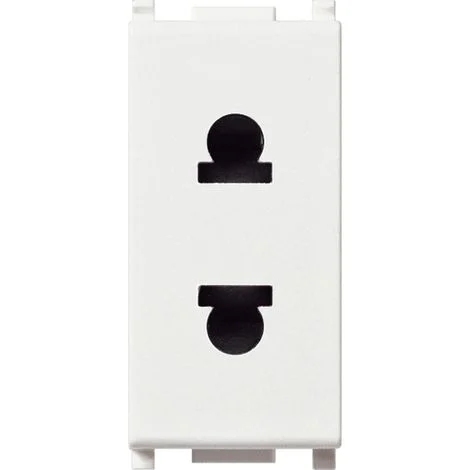 VIMAR - 14234 Presa SICURY 2P 16A USA+EU D4,8mm bianco