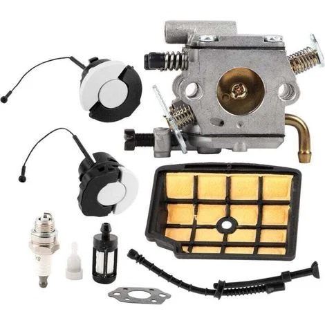Carburatore MS200 per motosega Stihl MS200 MS200T 020, kit di sostituzione del carburatore 11291200653, carburatore MS200T con filtro dell'aria, candela e tubo del carburante – BRIAN&