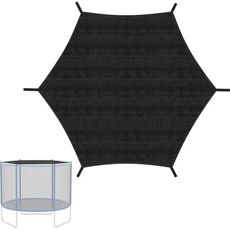 Wolketon Copertura Trampolino 306 cm 10FT, Tenda Parasole Oxford Impermeabile Anti-UV Blu per 8 Pali