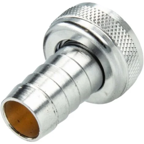 Schläfer 654110Raccordo Portagomma M22x1 Femmina per Rubinetto Giardino, Connettore Rubinetto Pluriuso per Tubo in Gomma 1/2" (diam14mm), girello portagomma in Ottone Cromo.
