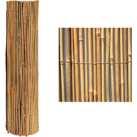 Arella filo esterno Mister frangivista in cannette di bamboo 2,5x3 mt legate con filo metallico sovrapposto da giardino esterno