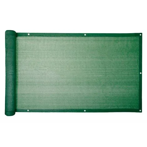 Telo Rete Ombreggiante Privacy per Balconi Verde Frangivista 160 gr/mq 90x600 cm