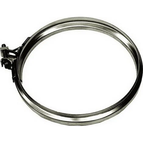 Fascetta di bloccaggio canna fumaria DN 60 tubo acciaio inox 316