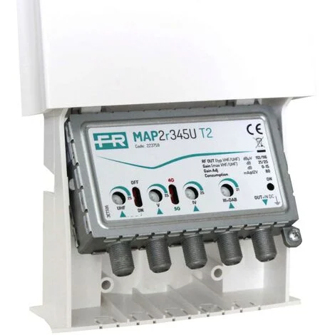 Amplificatore Fracarro MAP2R345U T2 3+DAB 4,5 U21/25DB 223759
