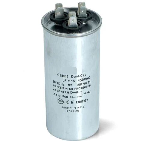 CONDENSATORE CONDIZIONAMENTO METALLICO30+1,5 UF 450V - - AT 00230350