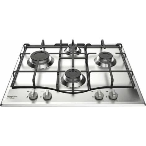 Hotpoint PCN 642 IX/HAR piano cottura Acciaio inossidabile Da incasso 59 cm Gas 4 Fornello(i)