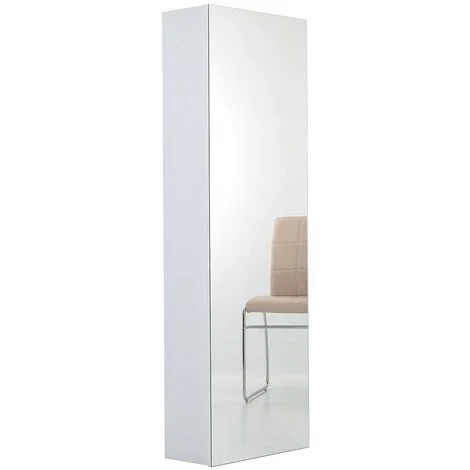 Scarpiera Libreria 5 Ripiani in Melaminico 52,5x23x160cm TFT Sc Bianca Specchio