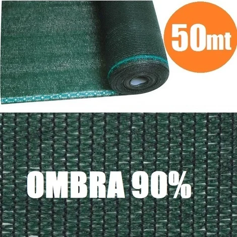 ROTOLO 50mt TELONE OMBREGGIANTE FRANGIVISTA VERDE - H 200 - PER RETE METALLICA