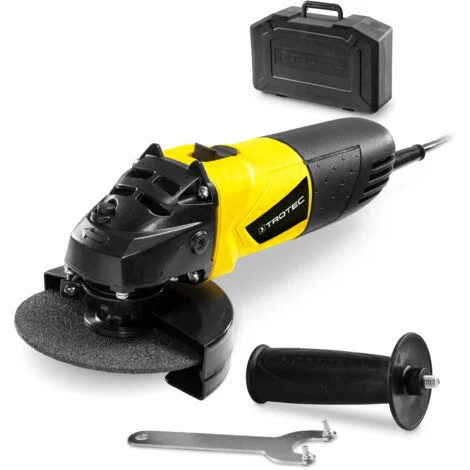 TROTEC Smerigliatrice angolare PAGS 10115 – smerigliatrice da taglio 500 Watt, velocità 12.000 giri/min, Ø disco: 115 mm, interruttore di sicurezza