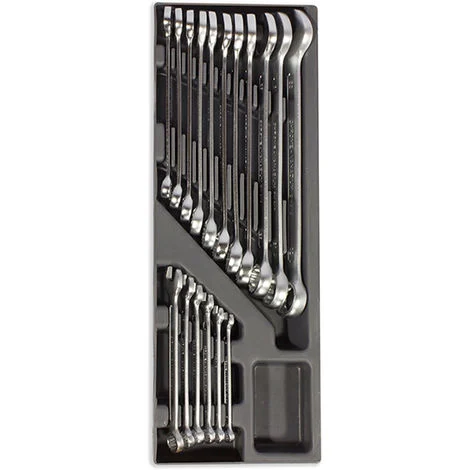 TERMOFORMATO RIGIDO COMPLETO DI 17 CHIAVI COMBINATE UTENSILI SOGI