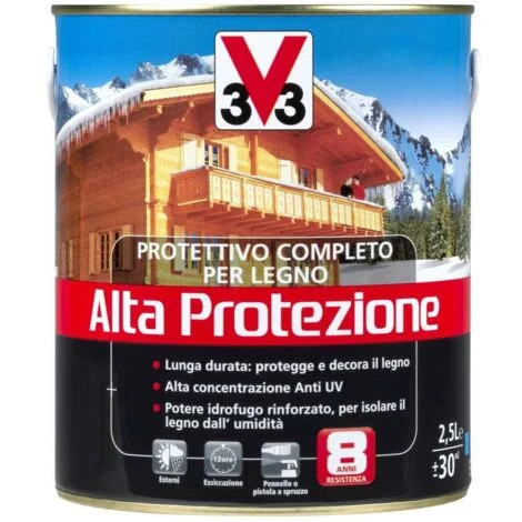 protettivo completo per legno alta protezione a solvente, colore douglas - 2,5 litri