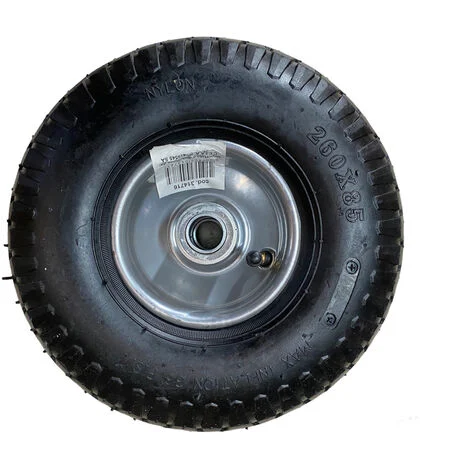 RUOTA RICAMBIO PNEUMATICA CARRELLO PORTAPACCHI PORTATUTTO Ø250mm