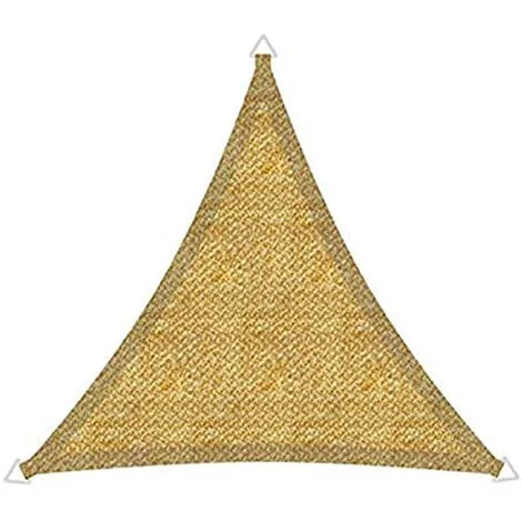 TENDA A VELA OMBREGGIANTE PARASOLE TRIANGOLARE 3,6×3,6x3,6mt BEIGE