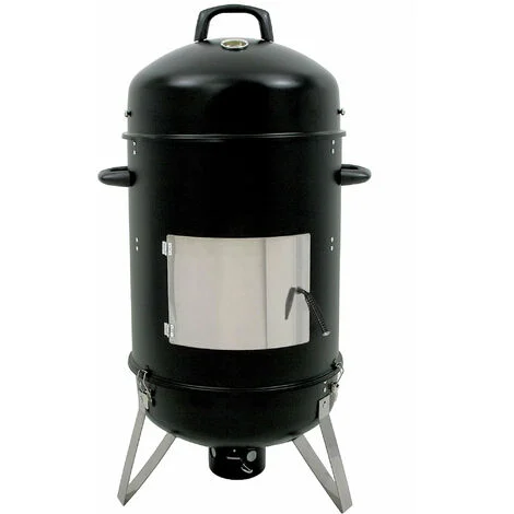 BBQ-Toro barile per affumicatura Hickory Ø 46 cmForno per affumicatori Affumicatore BBQ Griglia a carbone Barile per barbecue