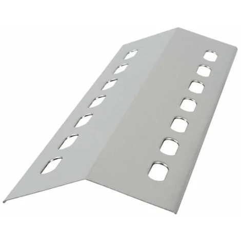BBQ-Toro Distributore di fiamma in acciaio inox, coperchio del bruciatore, 41 x 14 cm
