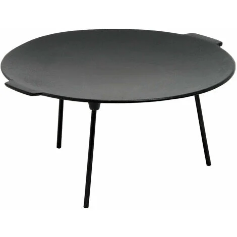 BBQ-Toro Padella per grigliate in ghisa Ã˜ 45 cm con 3 gamberotondasupporto per forno olandese