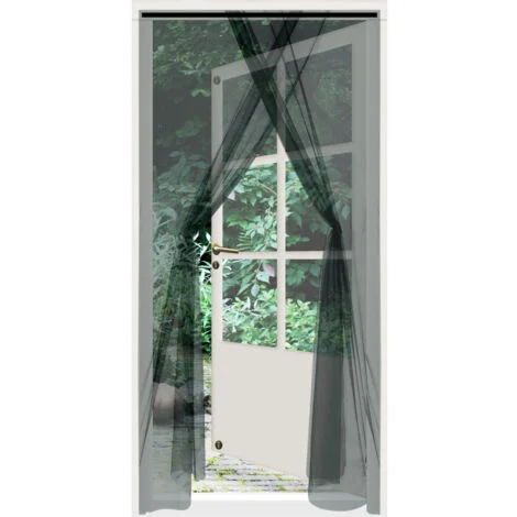 Zanzariera "BASIC LINE" 150x220cm (2 Fogli da 75x220cm) Colore Nero