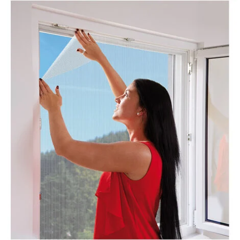 Zanzariera a rete con velcro incluso bianco 130x150 cm EDM 75885