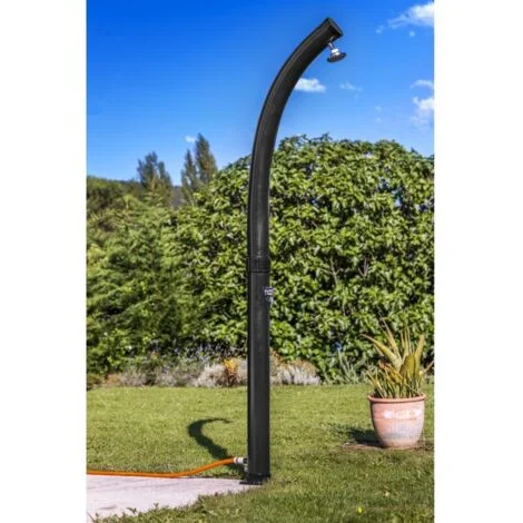 Doccia solare curva in PVC per giardino da 22 litri