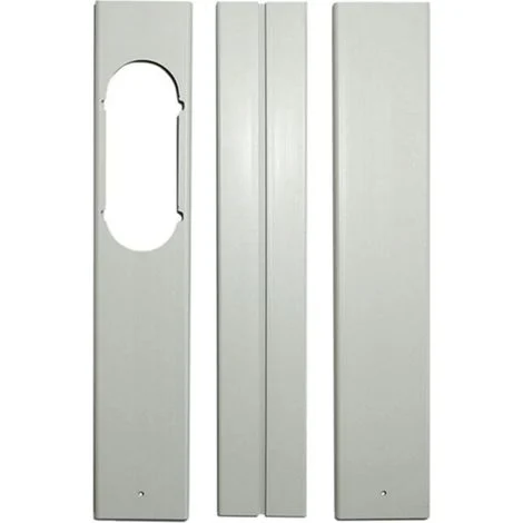 Kit piastra per finestra portatile regolabile in 3 pezzi per accessori per condizionatori d'aria - 55 cm
