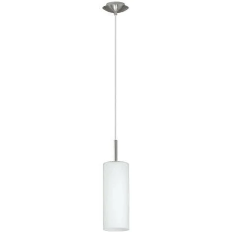 EGLO - TROY 3 LAMPADA A SOSPENSIONE E27 1 LUCE 100W VETRO BIANCO 85977