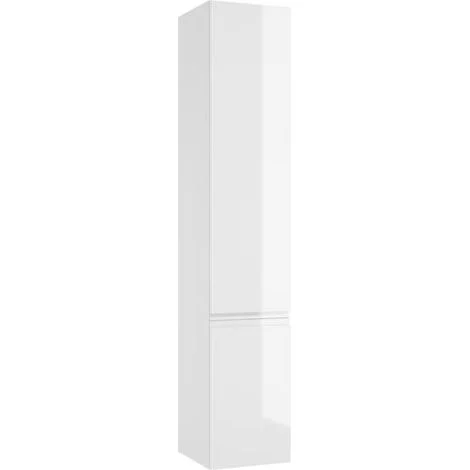 Colonna bagno sospesa, bianco lucido, 157x30 cm, Modus