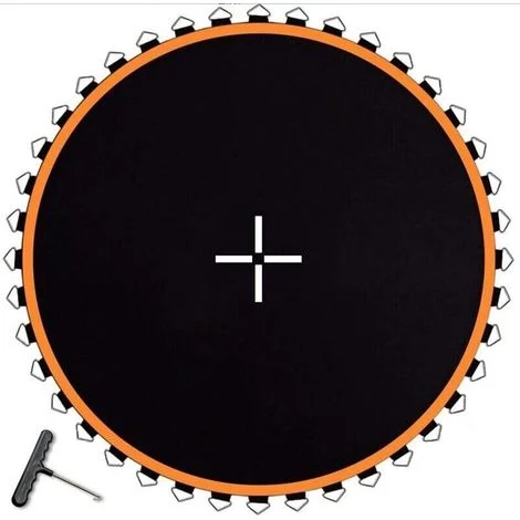 Trampolini, tappeto elastico di ricambio per trampolino, tappeto di ricambio impermeabile e resistente ai raggi UV da 2,4 m, tappeto elastico di rimbalzo di ricambio per trampolino con struttura roton