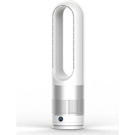 Ventilatore di raffreddamento senza pale, ventilatore a torre da 60 cm, 8 velocità, timer da 8 ore, display LED, ventilatore di raffreddamento portatile silenzioso