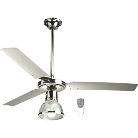 ZEPHIR Ventilatore Da Soffitto 3 Pale Crom. Tlc 122Cm