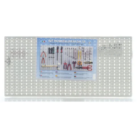 Pannello Porta-Utensili Forato 98x46 cm FERWORK - Ganci Misti 40 pezzi