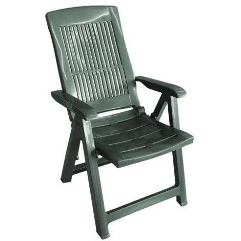 Poltrona Da Giardino "Tampa" Verde - 60x61x109h - Leggera e Resistente - 6kg