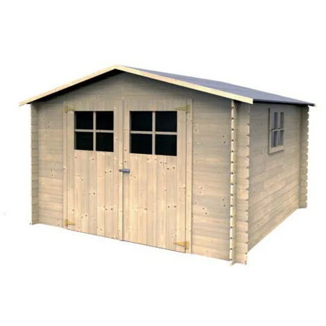 Casetta Garden Wooden Cottage a doghe in legno 270x270 cm con finestre Monte Bianco