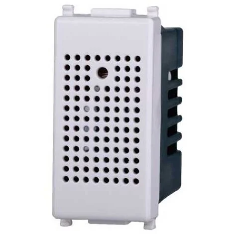 Interruttore con sensore di rilevamento acustico compatibile Vimar Plana colore bianco Ettroit EV1701