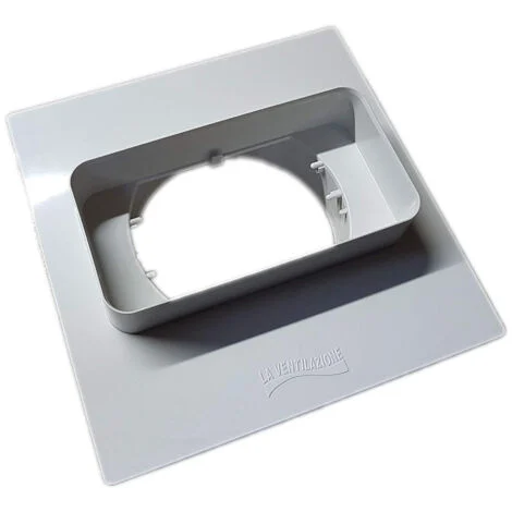 First da 125 a 150x70mm placca per passaggio a muro per tubi aerazione cappa