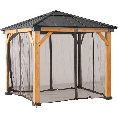 Rete per gazebo in legno cedro 273cm x 273cm
