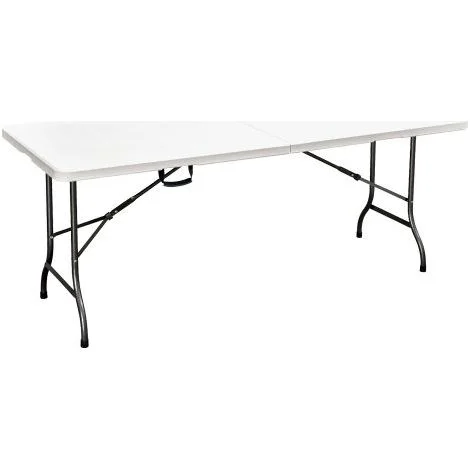 TAVOLO PIC NIC PIEGHEVOLE 'PARTY' cm 152 x 74,5 x h. 72 - colore bianco