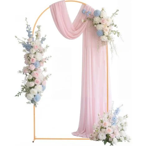 VEVOR Supporto per Fondale ad Arco in Metallo da 2,2 x 1,2 m, Struttura Stabile, Facile da Montare, Set di Fondali ad Arco per Feste per Matrimoni, Feste di Compleanno, Decorazioni per Cerimonie