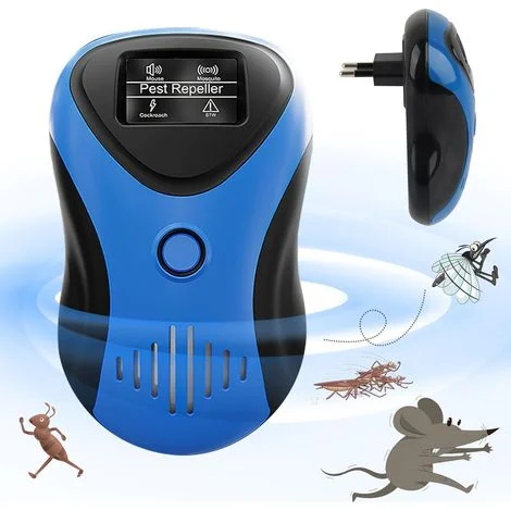 Repellente per topi ad ultrasuoni, repellente per topi e ratti ad ultrasuoni, repellente per topi ad ultrasuoni contro gli insetti per controllare ratti, scarafaggi, mosche, zanzare e ragni