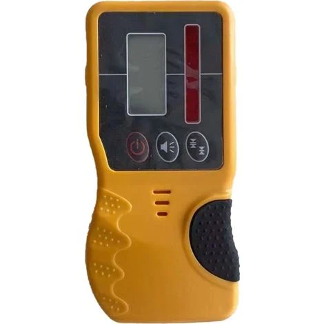 Ricevitore laser rotante autolivellante per esterni con rilevatore e morsetto robusto, luce rossa