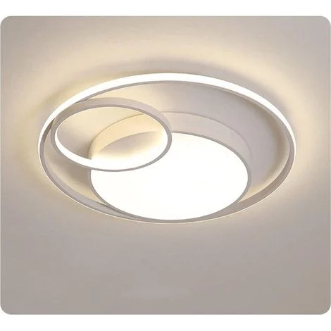 Plafoniera in acrilico, plafoniera, lampada da soffitto dimmerabile, moderna lampada a LED in acrilico lampada da soffitto per camera da letto, soggiorno, sala da pranzo, ufficio, 55w