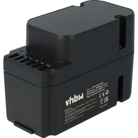 vhbw batteria compatibile con Worx Landroid M1000 WG791E.1, M1000i WG796E.1, M500 WG754E, M800 WG790E.1 rasaerba - Sostituisce WA3225, WA3565 (Li-Ion 2Ah 28V)