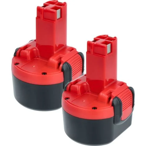 vhbw 2x batteria compatibile con Bosch GSR 9.6V, PSR 960 utensile elettrico (1500 mAh, NiMH, 9,6 V)