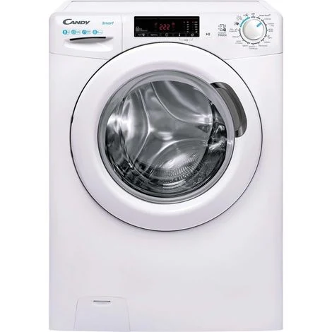Candy Smart , Lavatrice Carica Frontale 8 KG, Classe B, 1200 giri, Bianco, Vapore, Wi-Fi, CSS 128TW4-11
