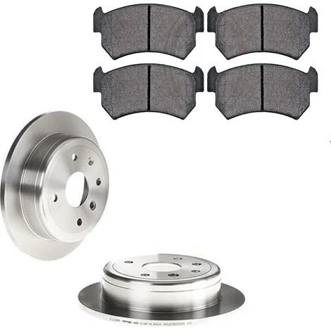 KIT FRENI POSTERIORI compatibile con DAEWOO LACETTI 2 (KLAN) - DISCHI + PASTIGLIE OEM: FDB1889 / 17686 /SOSTITUZIONE DIRETTA/BASSA POLVERE/SILENZIOSO