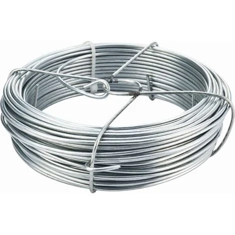 tenax Filo di Ferro zincato, Argento, Lunghezza 20 m - Diametro 2 mm