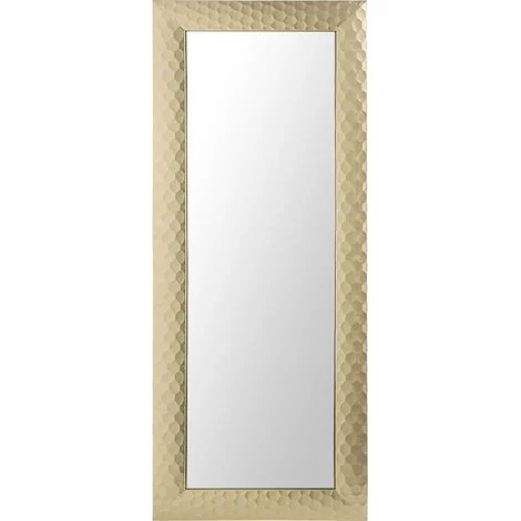 Specchio da parete dorato rettangolare 50 x 130 cm Antibes