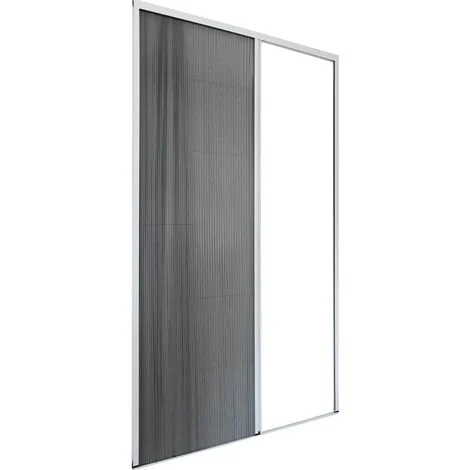 Zanzariera Plissettata Laterale Bianco Guida Bassa Porta 120X240