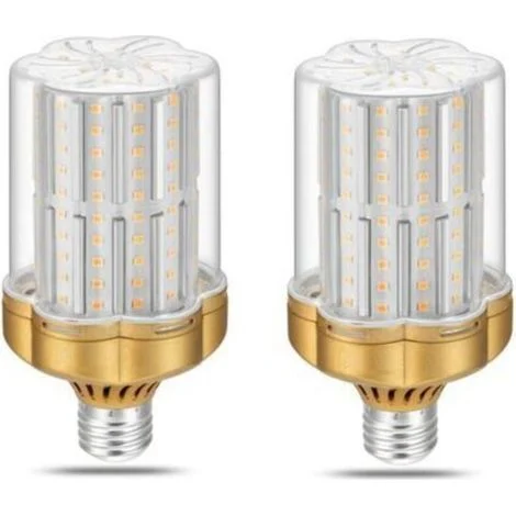 Confezione da 2 lampadine LED E27 da 30W, luce bianca calda 3000K (equivalente a una lampadina a incandescenza da 250W), 3500LM, non dimmerabili, senza sfarfallio.
