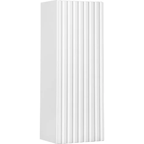 Mobile da bagno VANO – 1 porta – Bianco alpino – L20 × P18 × H57 cm – Da appendere